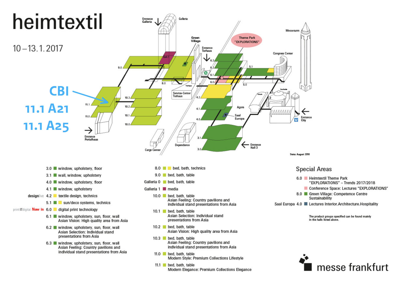 heimtextil 2017 floorplan