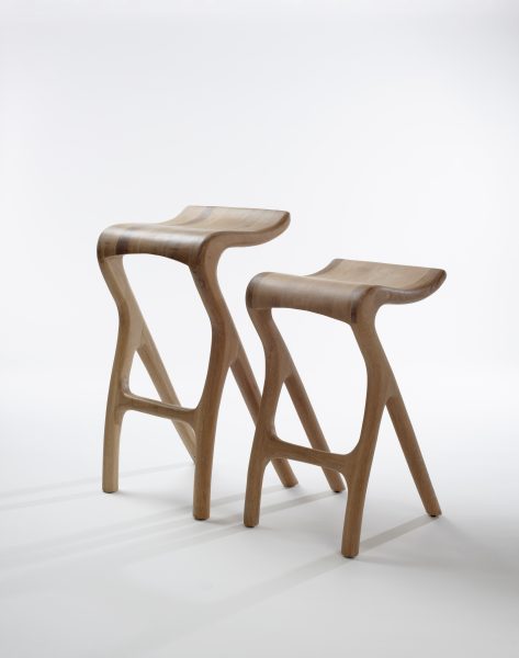 Meyer von Wielligh - Umthi bar stool Iroko