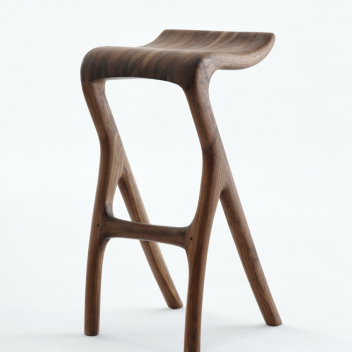Meyer von Wielligh - Umthi bar stool in Walnut