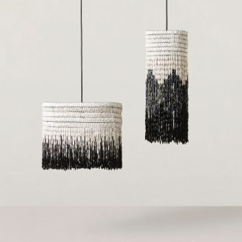 Upcycled Paper Bead Lampshades