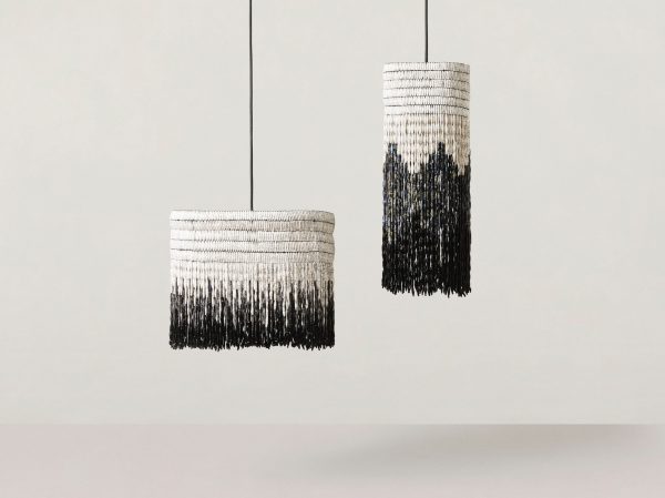 Upcycled Paper Bead Lampshades