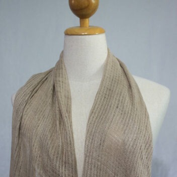 Lotus Silk House - natural dye cotton scarf