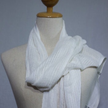 Lotus Silk House - natural dye cotton scarf