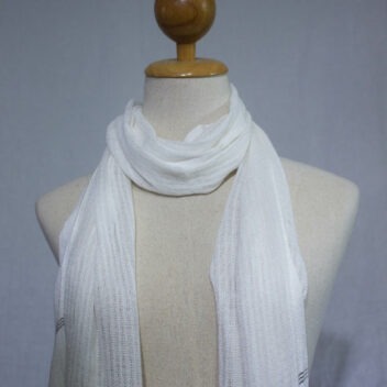 Lotus Silk House - natural dye cotton scarf