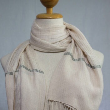 Lotus Silk House - natural dye cotton scarf