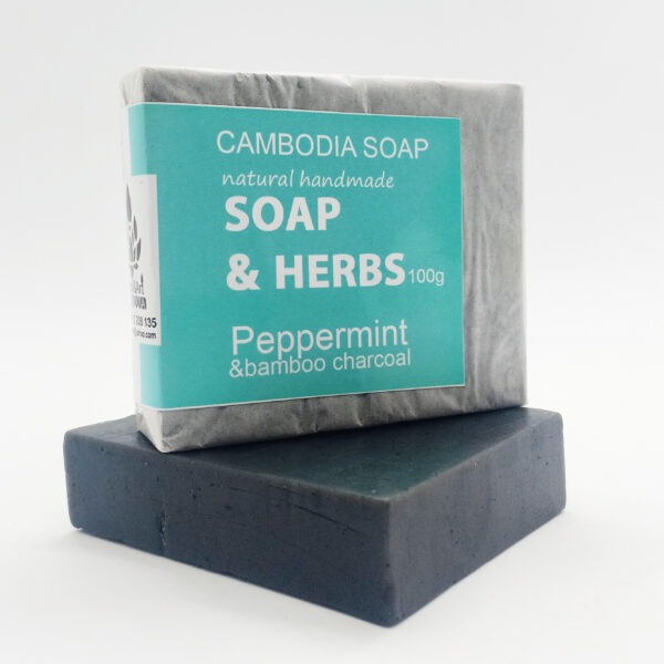 Reakossa Arts - Soap & Herbs Peppermint Bamboo Charcoal