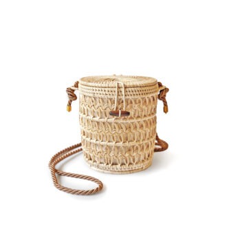 MANAVA - pataga bag hand-woven rattan cotton lining