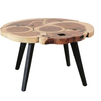 Sentana Art Wood - Round Ribbon Coffee Table