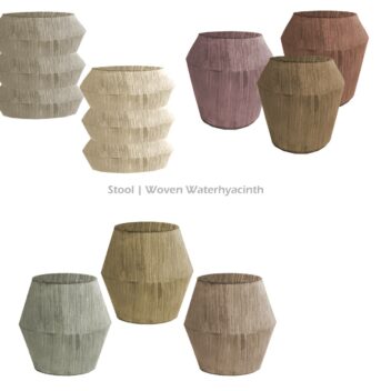 Stool Woven Waterhyacinth