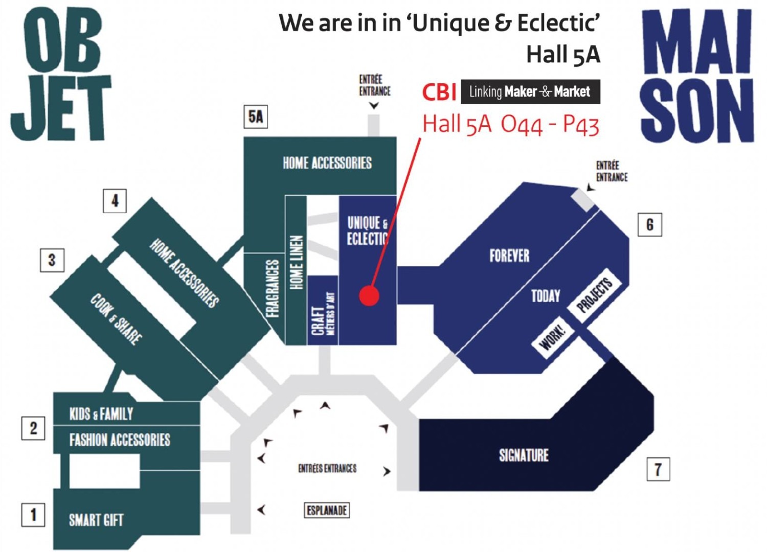 Floorplan Maison et Objet - March 2022